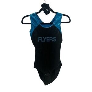 Flyers Kids One Piece Bodysuit - Black and Blue